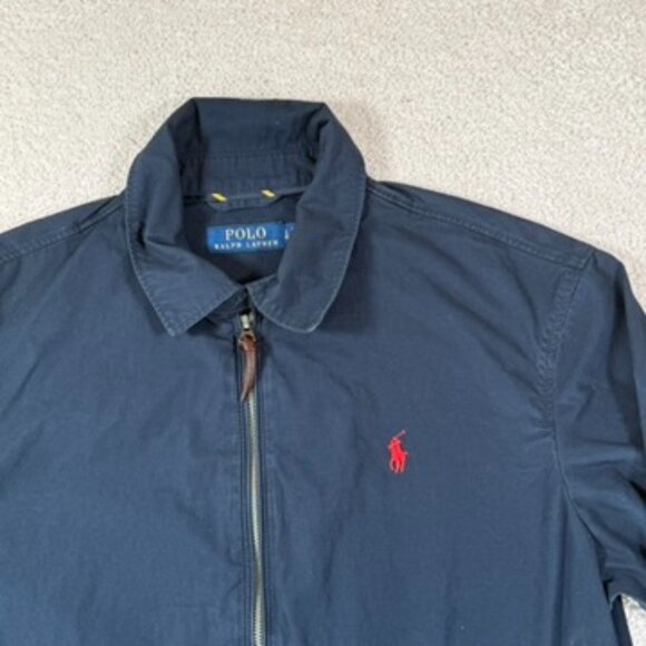 Polo Ralph Lauren Mens Cotton Bi-Swing Jacket Size Large Full Zip Comfy Classic - Picture 2 of 9